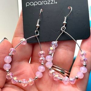 Light Pink paparazzi earrings